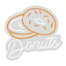Donuts Neon Sign 20x21 | White & Orange LED Flex Neon Light Wall Decor | Plug-in Donut Neon Board | Cafe, Bakery, Kitchen, Bar, Bedroom & Party Decoration | Modern LED Neon Flex Wall Art 3