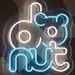 Custom Neon | Blue Donut Bear Neon Sign | 20x18 Inch LED Neon Flex Wall Light 1
