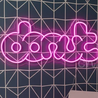 Donut Neon Sign | 11x24 Inch Pink LED Neon Flex Wall Light | Plug In Donut Text Neon Board | Neon Wall Art for Bedroom, Cafe, Bakery, Bar | Custom Neon Sign India | Modern LED Neon Room Decor