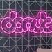 Donut Neon Sign | 11x24 Inch Pink LED Neon Flex Wall Light | Plug In Donut Text Neon Board | Neon Wall Art for Bedroom, Cafe, Bakery, Bar | Custom Neon Sign India | Modern LED Neon Room Decor 1