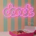Custom Neon | Donut Neon Sign | 11x24 Inch Pink LED Neon Flex Wall Light 2