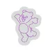 Custom Neon | Bear Design Neon Sign | 18x14 | Purple Neon Sign for Bedroom and Decor 3