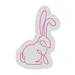 Custom Neon | Rabbit Neon Sign | 18x14 | Hot Pink Neon Sign for Bedroom and Lounge 3