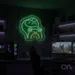 Custom Neon | Frog with Leaf Neon Sign | 17x17 | Green White Yellow Neon Sign 1