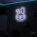 Custom Neon | Rabbit Neon Sign | 19x15 | Warm White Perfect for Home Decor or Gift 1