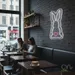 Custom Neon | Bunny with Heart Neon Sign | 18x11 | Hot Pink 2