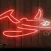 Custom Neon | Red Airplane Neon Sign | 12x24 inches 2