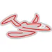 Custom Neon | Red Airplane Neon Sign | 12x24 inches 3