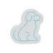 Custom Neon | Dog Outline Neon Sign | 16x15 | Ice Blue | Modern Home Wall Decor 3