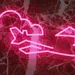 Custom Neon | Pink Airplane with Clouds Neon Sign | 11x24 inches 1