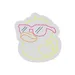 Custom Neon | Duck with Sunglasses Neon Sign | 16x15 | Neon Yellow Hot Pink Orange Dark Blue 3