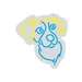 Custom Neon | Dog Face Neon Sign | 16x15 | Yellow and Blue Neon Sign for Animal Lovers 3