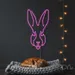 Custom Neon | Rabbit Face Neon Sign | 23x18 | Hot Pink 2