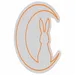 Custom Neon | Rabbit and Moon Neon Sign | 23x22 | Orange | Perfect for Wall Decor 3