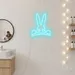 Custom Neon | Rabbit Design Neon Sign | 16x19 | Sky Blue Neon Sign for Decor 2