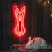 Custom Neon | Rabbit Head Neon Sign | 21x12 Inches | Red Neon Sign for Home Decor 2