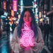 Custom Neon | Rabbit Design Neon Sign | 29x16 | Hot Pink 1