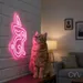 Custom Neon | Rabbit Design Neon Sign | 29x16 | Hot Pink 2