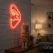 Custom Neon | Rabbit Design Neon Sign | 20x18 | Red Color for Bedroom, Bar, or Lounge 2