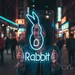 Custom Neon | Rabbit Neon Sign | 20x14 | Ice Blue and White Neon Sign for Decor 1