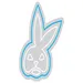 Custom Neon | Rabbit Face Neon Sign | 23x19 | White and Blue Neon Sign for Decor 3