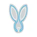 Custom Neon | Rabbit Face Neon Sign | 19x18 | Ice Blue and Warm White 3