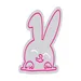 Custom Neon | Bunny Design Neon Sign | 20x19 | Hot Pink Color for Home Decor 3