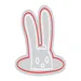 Custom Neon | Rabbit in Hat Neon Sign | 21x22 | Red Neon Sign for Magic Themed Decor 3