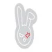 Custom Neon | Bunny Face Neon Sign | 21x15 | White and Red Neon Sign for Home Decor 3