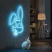 Custom Neon | Rabbit Face Neon Sign | 23x17 | Ice Blue Neon Sign for Room Decor 2