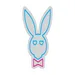 Custom Neon | Bunny Head Neon Sign | 20x14 | Ice Blue and Pink Light for Room Decor 3