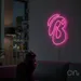 Custom Neon | Abstract Swirl Neon Sign | 20x20 | Hot Pink 2