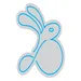 Custom Neon | Rabbit Design Neon Sign | 20x21 | Ice Blue Bright Neon Wall Art 3