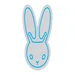 Custom Neon | Rabbit Face Neon Sign | 21x14 | Bright Blue 3
