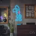 Custom Neon | Rabbit Design with X Neon Sign | 22x18 | Ice Blue and Red 2