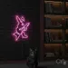 Custom Neon | Rabbit Playing Guitar Neon Sign | 23x22 | Hot Pink 2