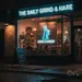 Custom Neon | Rabbit with Coffee Neon Sign | 19x14 | Ice Blue 2