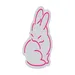 Custom Neon | Rabbit Neon Sign | 20x14 | Hot Pink Bright Decorative Wall Art 3