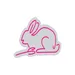 Custom Neon | Rabbit Neon Sign | 13x22 | Hot Pink Neon Sign for Bedroom Bar Lounge 3
