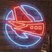 Custom Neon | Airplane Neon Sign | Red & Blue | 21x20 2