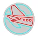 Custom Neon | Airplane Neon Sign | Red & Blue | 21x20 3