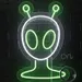 Custom Neon | Astronaut Alien Neon Sign | Blue & Green | 19x12 1