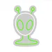 Custom Neon | Astronaut Alien Neon Sign | Blue & Green | 19x12 3