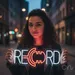 Custom Neon | Record Neon Sign | 9x24 | Red White Neon Sign for Bar Room Home Decor 1