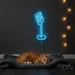 Custom Neon | Microphone Neon Sign | 22x13 | Ice Blue | Perfect for Music Rooms 2
