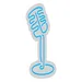Custom Neon | Microphone Neon Sign | 22x13 | Ice Blue | Perfect for Music Rooms 3