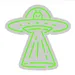 UFO with Alien Neon Sign – Green LED Flex Wall Light, Plug-In UFO Beam Neon with Alien Inside, Fun Sci-Fi Neon Wall Art for Bedroom, Gaming Room, Dorm, Bar, Man Cave, Party & Modern Home Decor 3
