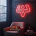 Custom Neon | Abstract Human Figure Neon Sign | 12x20 | Red 2