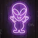 Custom Neon | Happy Alien Neon Sign | 18x12 1