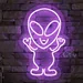 Custom Neon | Happy Alien Neon Sign | 18x12 2